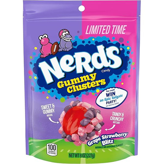 Nerds gummy cluster grape strawberry blitz