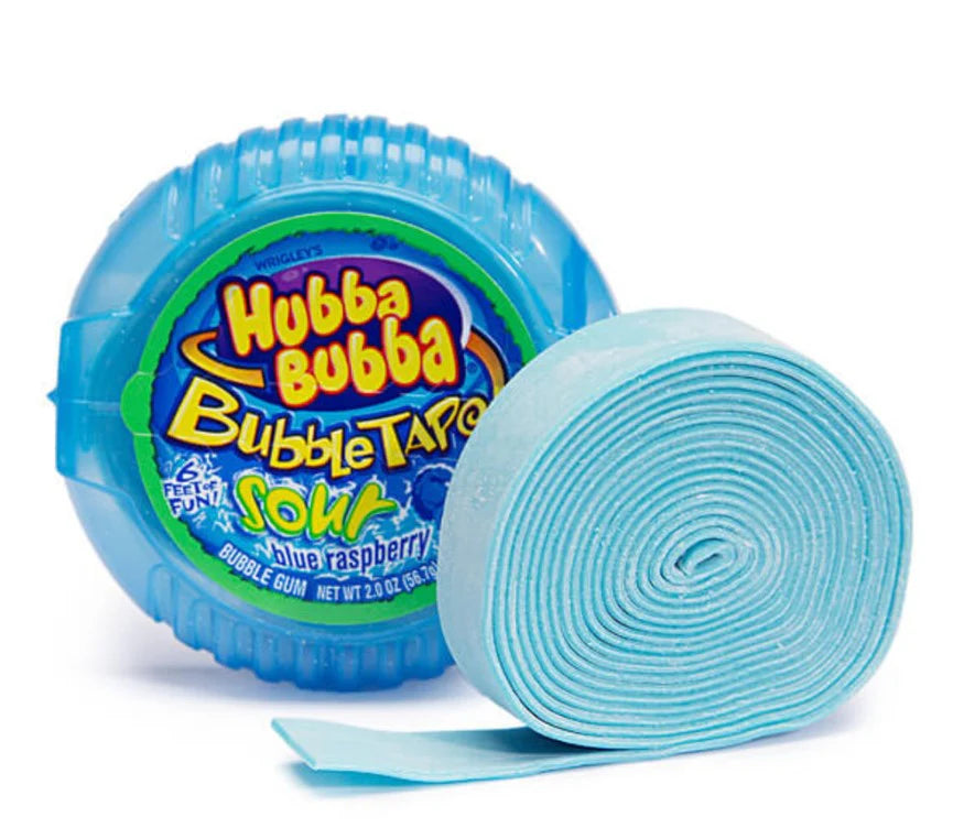 Hubba Bubba Sour Blue Raspberry Bubble Tape