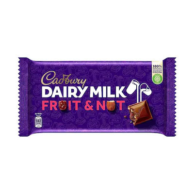 Cadbury Dariymilk Fruit And Nut Chocolate