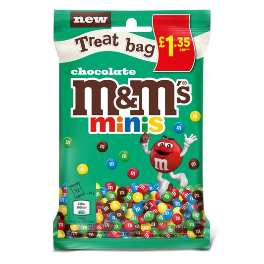 M&ms minis chocolate green bag uk