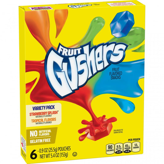 Fruit Gushers 6 Pouches