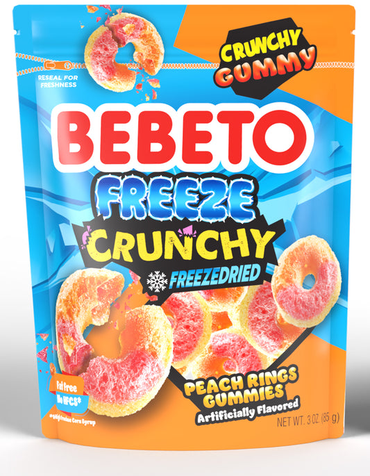 Freezed Dried Bebeto Peach Rings
