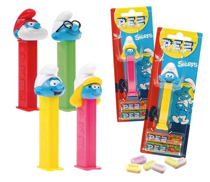 Pez Dispenser Smurfs